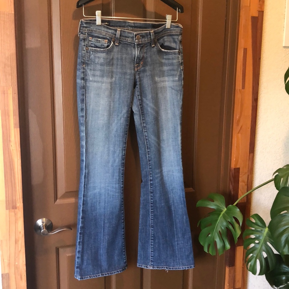 Citizens Of Humanity Blue Boot Cut Jeans